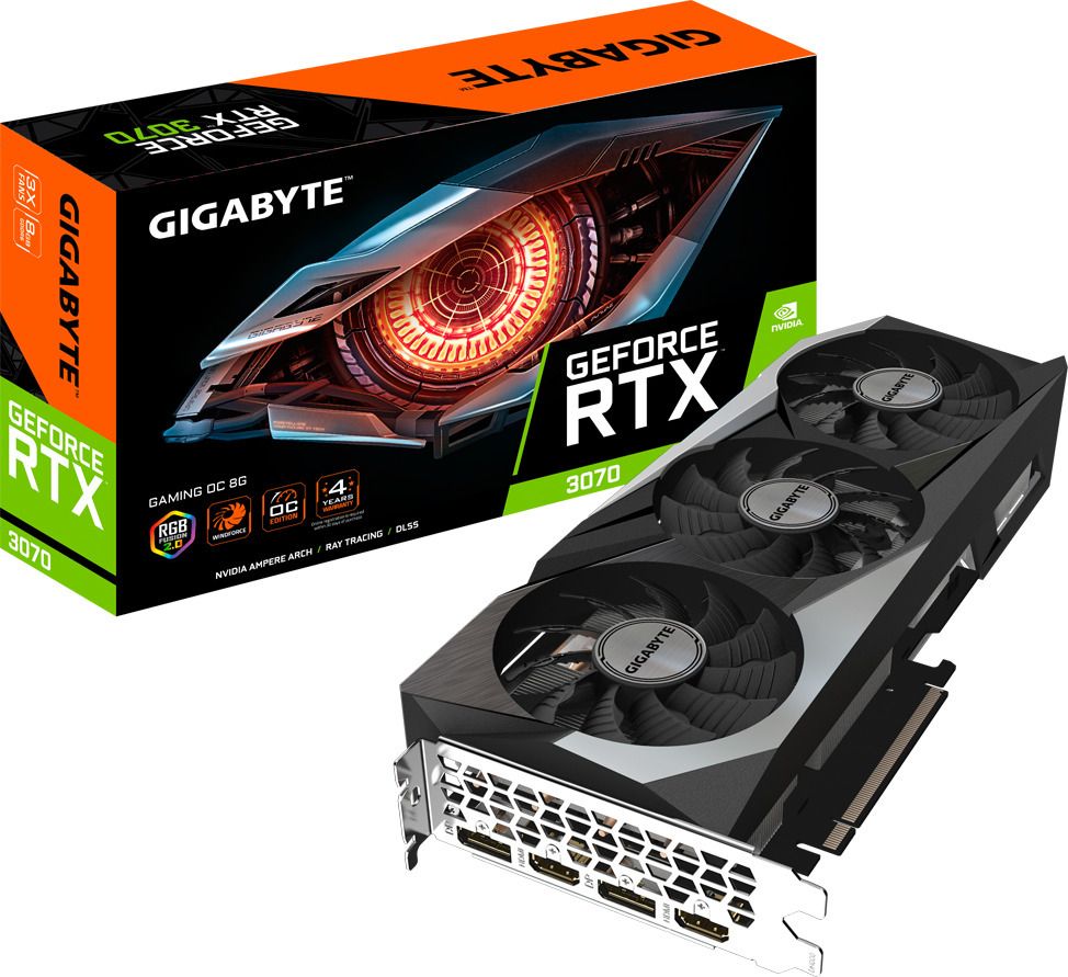 Gigabyte GeForce RTX 3070 GAMING OC 8G - OC Edition - graphics card - GF RTX 3070 - 8 GB